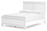 Fortman White Queen Panel Bed from Ashley - Luna Furniture