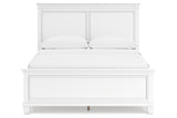 Fortman White Queen Panel Bed from Ashley - Luna Furniture