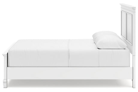 Fortman White Queen Panel Bed from Ashley - Luna Furniture