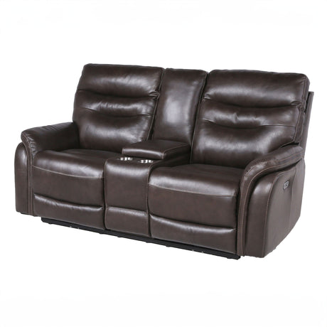 Fortuna Coffee Dual Power Reclining Loveseat from Steve Silver - Luna Furniture