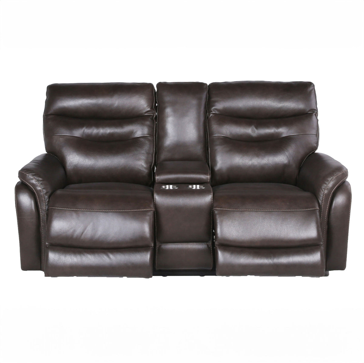 Fortuna Coffee Dual Power Reclining Loveseat