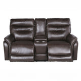 Fortuna Coffee Dual Power Reclining Loveseat