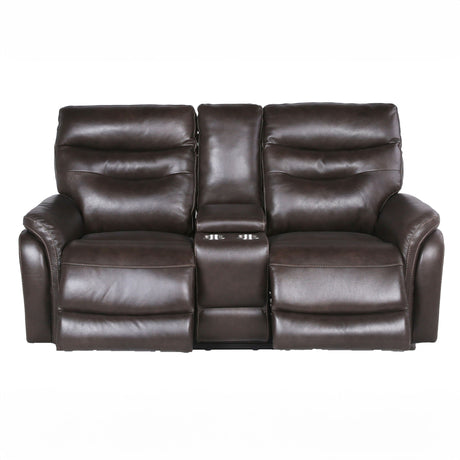 Fortuna Coffee Dual Power Reclining Loveseat from Steve Silver - Luna Furniture