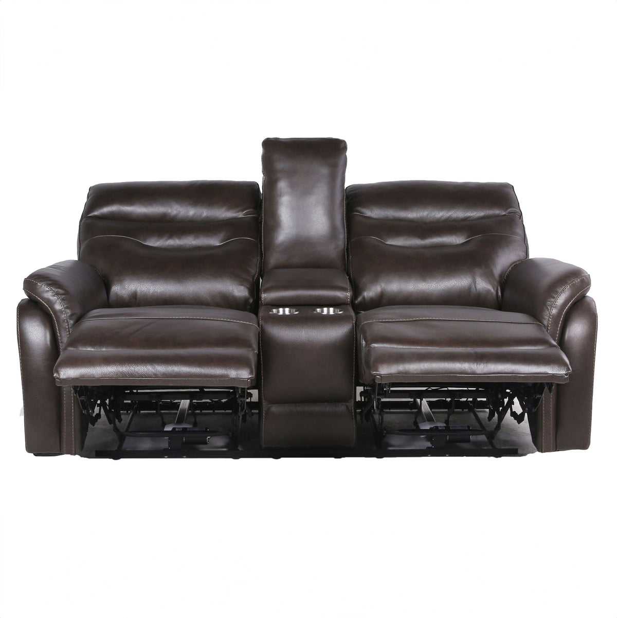 Fortuna Coffee Dual Power Reclining Loveseat