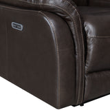 Fortuna Dual-Power Leather Reclining Console Loveseat from Steve Silver - Luna Furniture