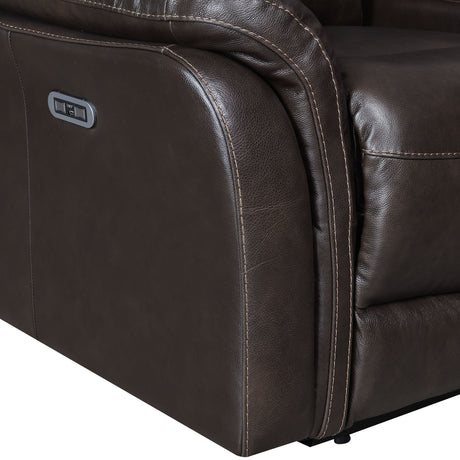 Fortuna Coffee Dual Power Reclining Loveseat from Steve Silver - Luna Furniture