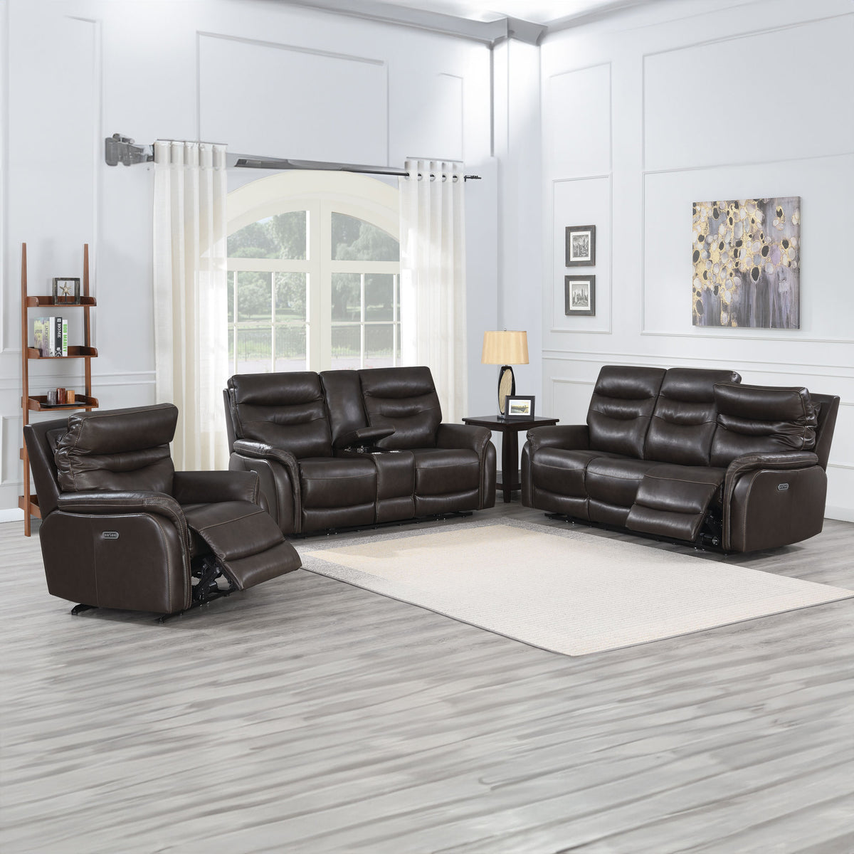 Fortuna Coffee Dual Power Reclining Sofa