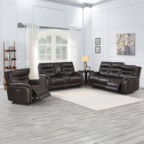 Fortuna Coffee Dual Power Reclining Sofa from Steve Silver - Luna Furniture