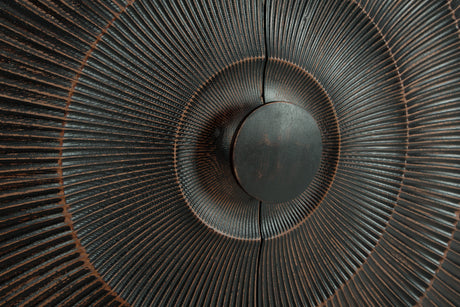 Fosterman Distressed Black Accent Cabinet from Ashley - Luna Furniture