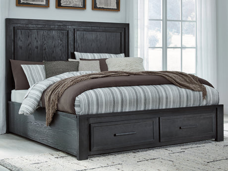 Foyland King Panel Storage Bed and 2 Chests from Ashley - Luna Furniture