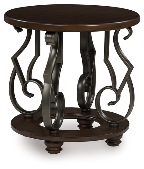 Frallyn Dark Brown End Table from Ashley - Luna Furniture