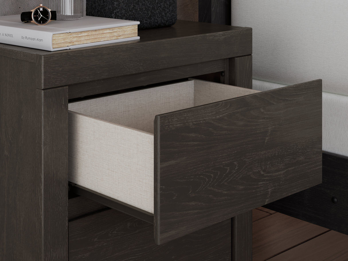 Fraluna Charcoal Nightstand from Ashley - Luna Furniture