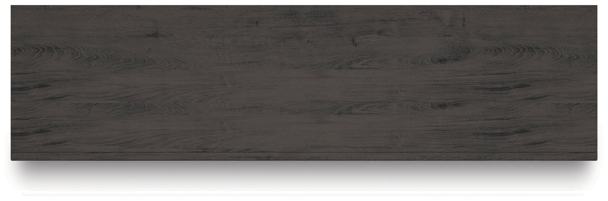 Fraluna King Panel Storage Bed with Dresser and Nightstand in Charcoal from Ashley Furniture - Luna Furniture
