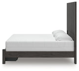 Fraluna King Panel Storage Bed with Dresser and Nightstand in Charcoal from Ashley Furniture - Luna Furniture