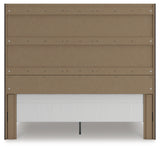 Fraluna King Panel Storage Bed with Mirrored Dresser, Chest and Nightstand in Charcoal from Ashley Furniture - Luna Furniture