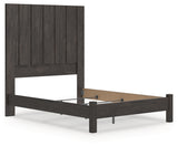 Fraluna Queen Panel Bed with Mirrored Dresser, Chest and Nightstand in Charcoal from Ashley Furniture - Luna Furniture