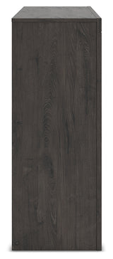 Fraluna Queen Panel Storage Bed with Dresser and Nightstand in Charcoal from Ashley Furniture - Luna Furniture
