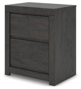 Fraluna Queen Panel Storage Bed with Dresser and Nightstand in Charcoal from Ashley Furniture - Luna Furniture