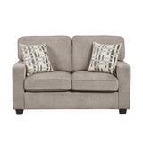 Frances Brown Loveseat from Homelegance - Luna Furniture