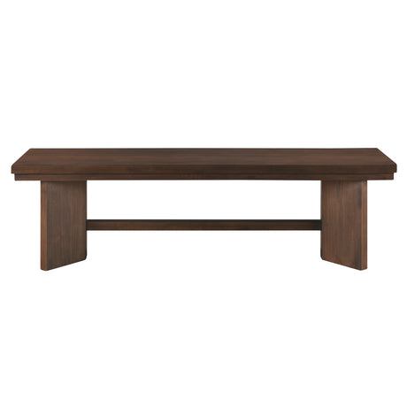 Franco Walnut/Gray 6-Piece 94" Extendable Dining Set with Bench from Homelegance - Luna Furniture