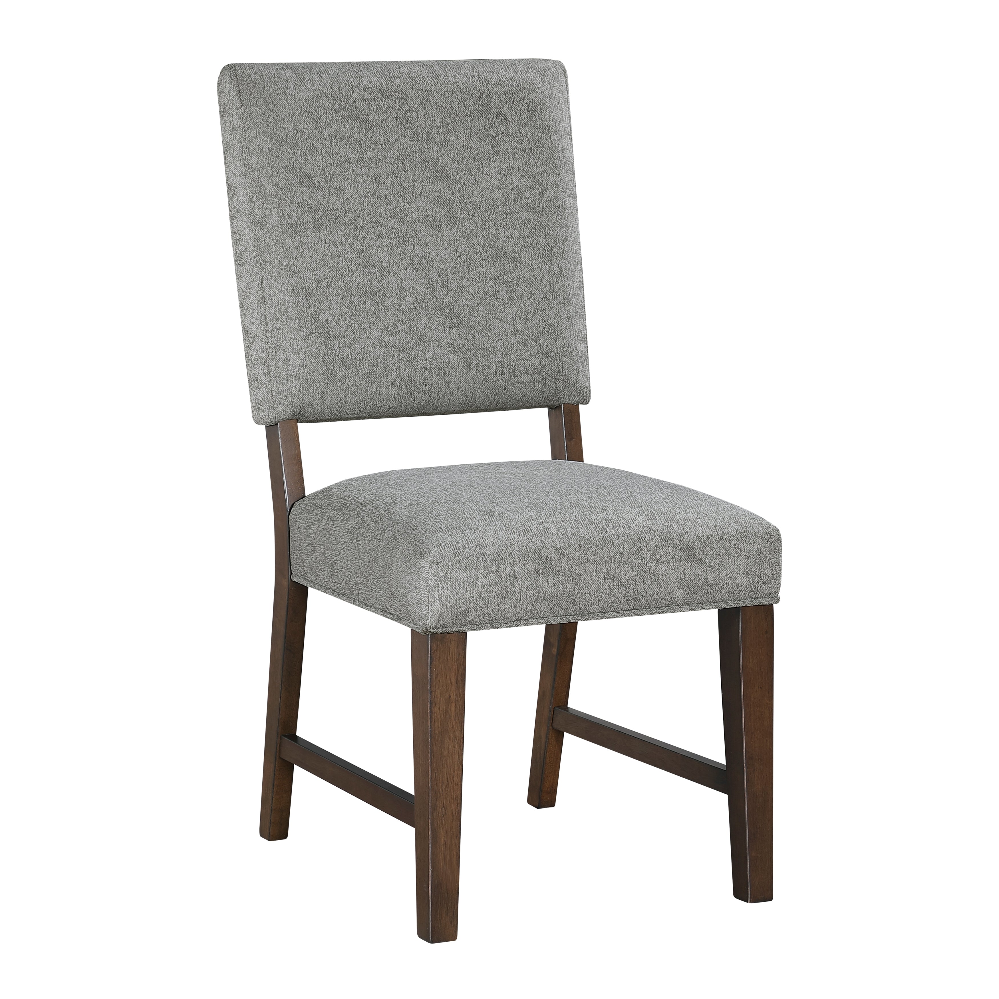 Franco Walnut/Gray Dining Side Chair, Set of 2 – Luna Furniture