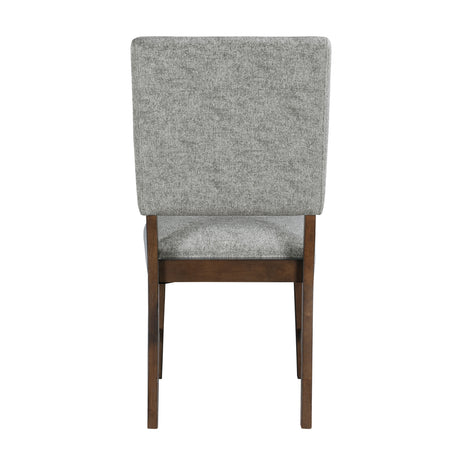 Franco Walnut/Gray Dining Side Chair, Set of 2 from Homelegance - Luna Furniture