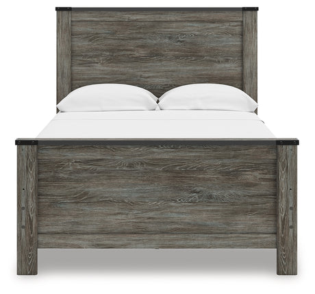 Frandern Black/Gray Full Panel Bed from Ashley - Luna Furniture