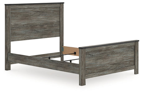 Frandern Black/Gray Queen Panel Bed from Ashley - Luna Furniture