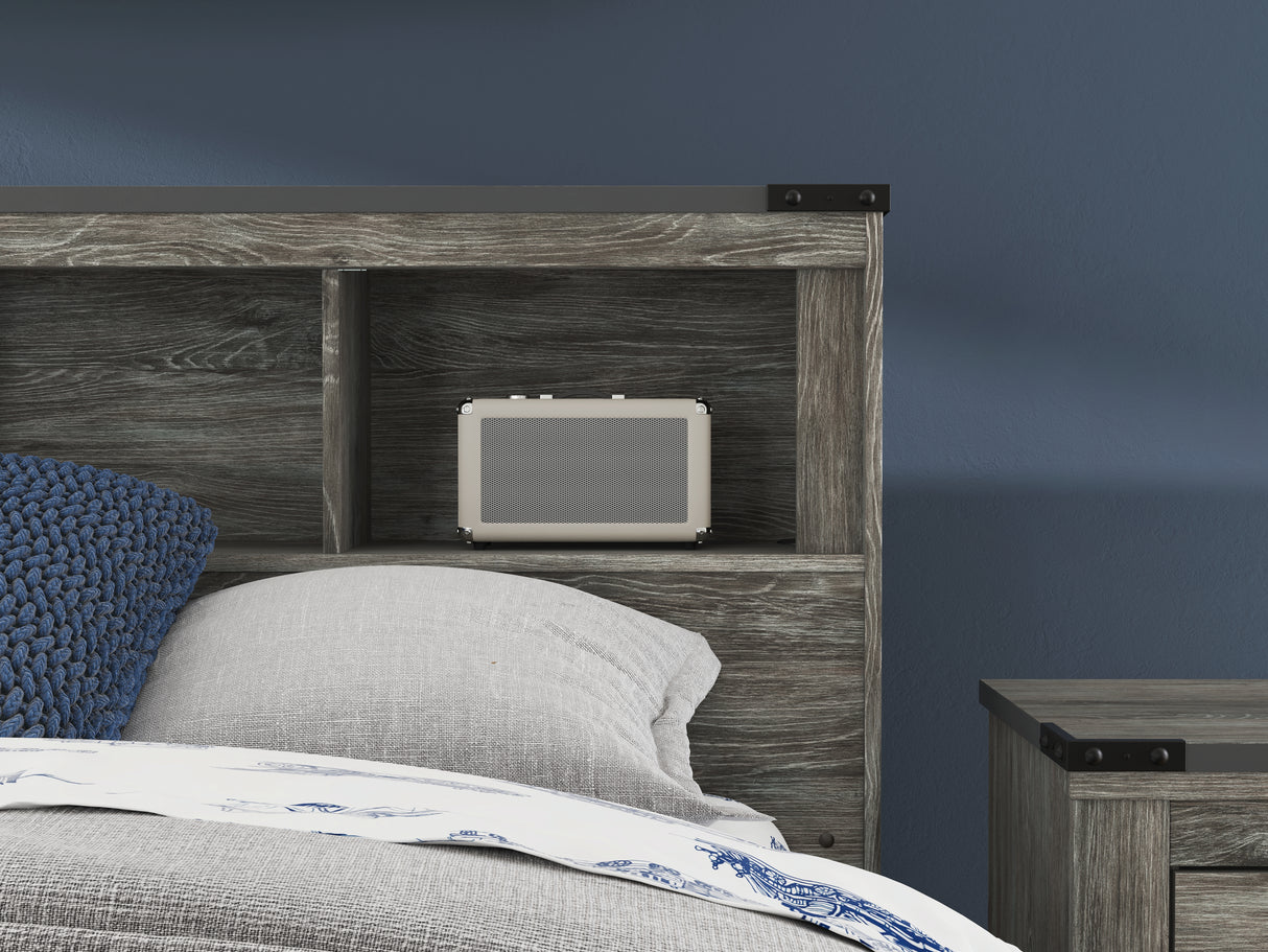 Frandern Full Bookcase Bed, Dresser and Mirror from Ashley - Luna Furniture