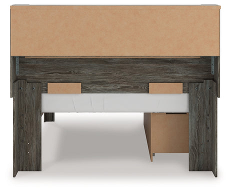 Frandern Full Bookcase Bed with Storage, Dresser and Mirror from Ashley - Luna Furniture