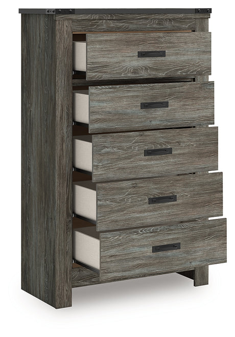 Frandern Gray Chest of Drawers from Ashley - Luna Furniture