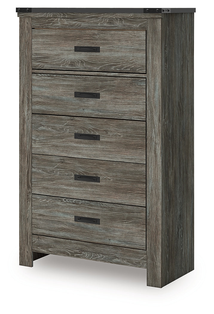 Frandern Gray Chest of Drawers from Ashley - Luna Furniture