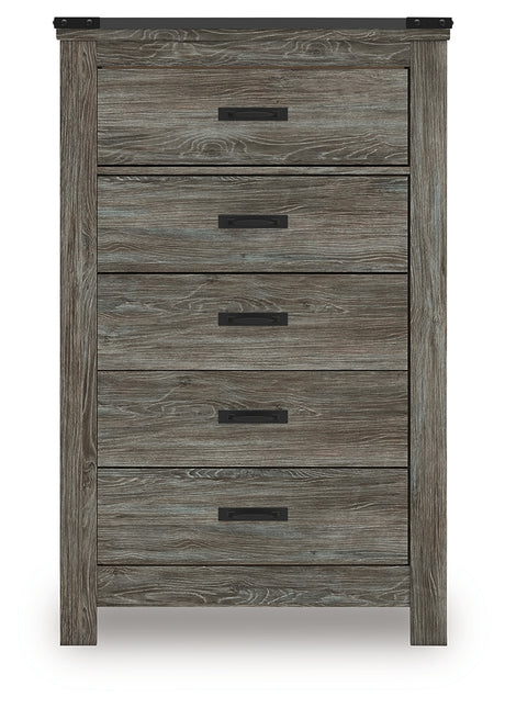 Frandern Gray Chest of Drawers from Ashley - Luna Furniture