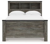 Frandern Gray Full Bookcase Panel Bed from Ashley - Luna Furniture