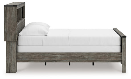 Frandern Gray Full Bookcase Panel Bed from Ashley - Luna Furniture