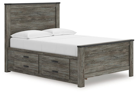 Frandern Gray Full Storage Platform Bed with 2 Drawers from Ashley - Luna Furniture