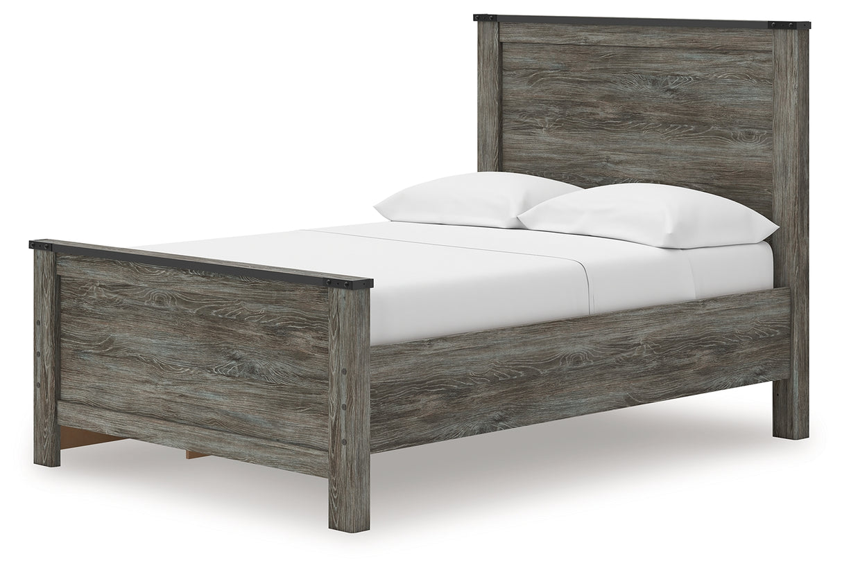 Frandern Gray Full Storage Platform Bed with 2 Drawers from Ashley Furniture - Luna Furniture