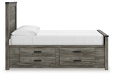 Frandern Gray Full Storage Platform Bed with 2 Drawers from Ashley Furniture - Luna Furniture