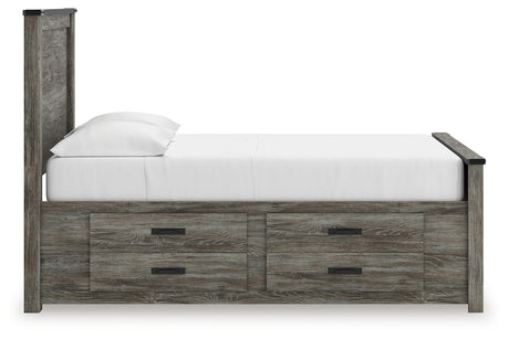 Frandern Gray Full Storage Platform Bed with 2 Drawers from Ashley - Luna Furniture