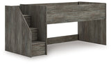 Frandern Gray Twin Loft Bed from Ashley - Luna Furniture