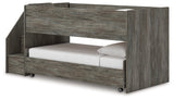 Frandern Gray Twin over Twin Loft Bed from Ashley - Luna Furniture