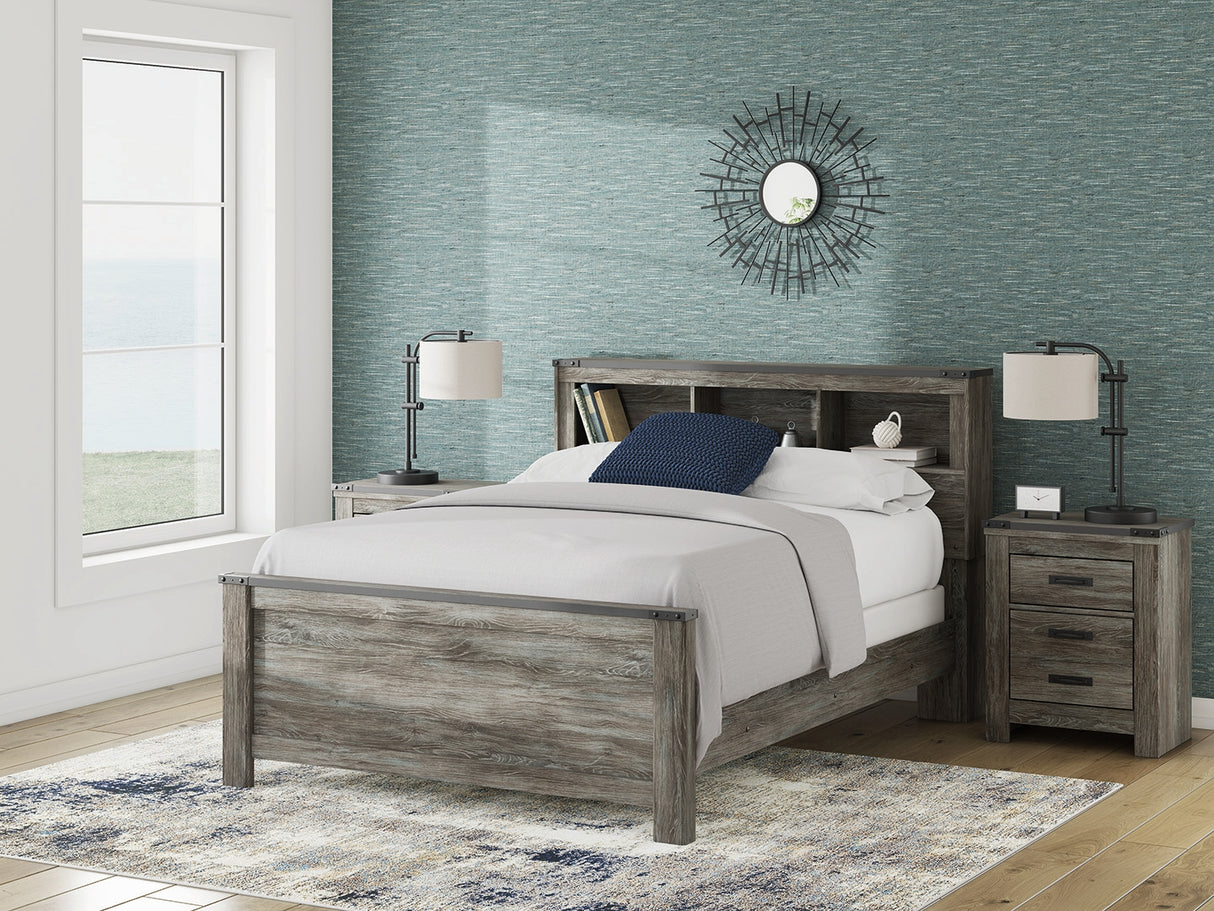 Frandern Queen Bookcase Bed, Dresser and Mirror from Ashley - Luna Furniture