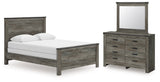 Frandern Queen Panel Bed, Dresser and Mirror from Ashley - Luna Furniture