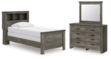 Frandern Twin Bookcase Bed, Dresser and Mirror from Ashley - Luna Furniture