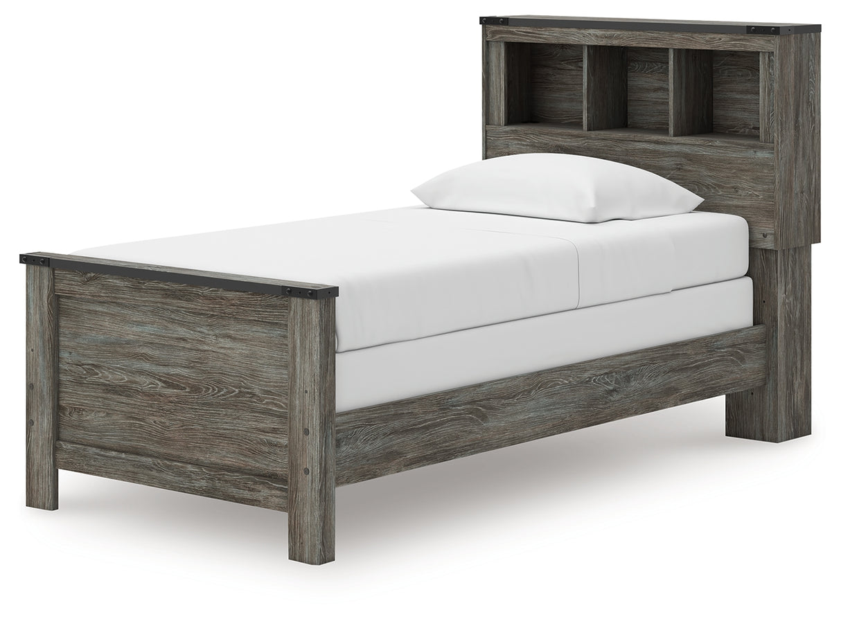 Frandern Twin Bookcase Bed, Dresser and Mirror from Ashley - Luna Furniture