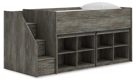 Frandern Twin Loft Bed with Bookcase Storage from Ashley - Luna Furniture