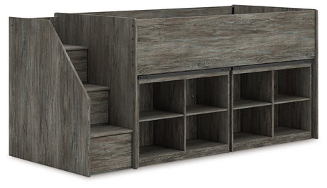 Frandern Twin Loft Bed with Bookcase Storage from Ashley - Luna Furniture