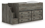 Frandern Twin Loft Bed with Drawer Storage from Ashley - Luna Furniture