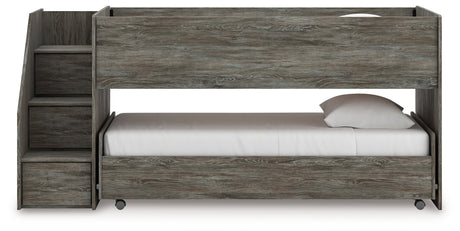 Frandern Twin Over Twin Loft Bed and Mattresses from Ashley - Luna Furniture