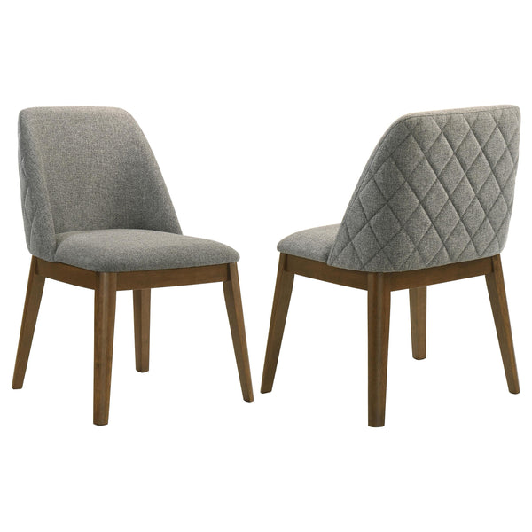 Franklin Gray Upholstered Dining Side Chair, Set of 2